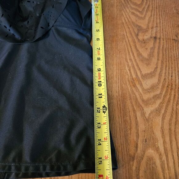 SO Black Ruffle Eyelet Tankini Bathing Suit Top – Women's Medium - Picture 5 of 7